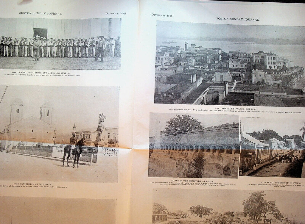 Boston Sunday Journal October 9 1898 Spanish American War