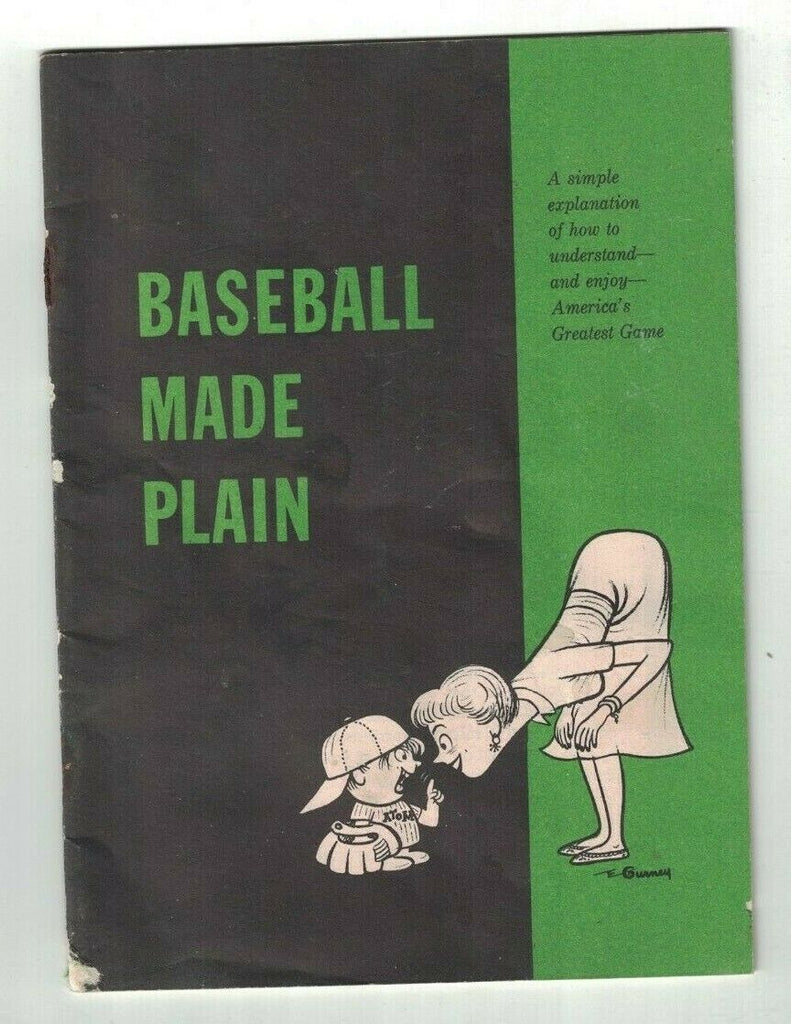 Baseball Made Plain 1957 MLB Office of the Commissioner Booklet