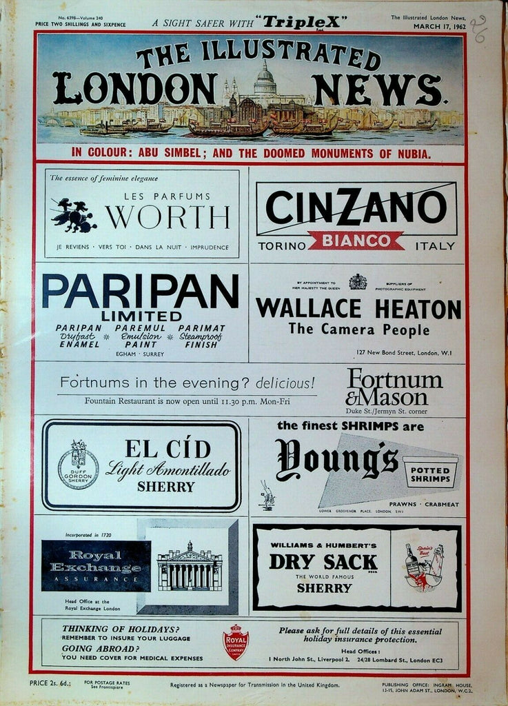 Illustrated London News March 17 1962 Algeria Finnish Architecture
