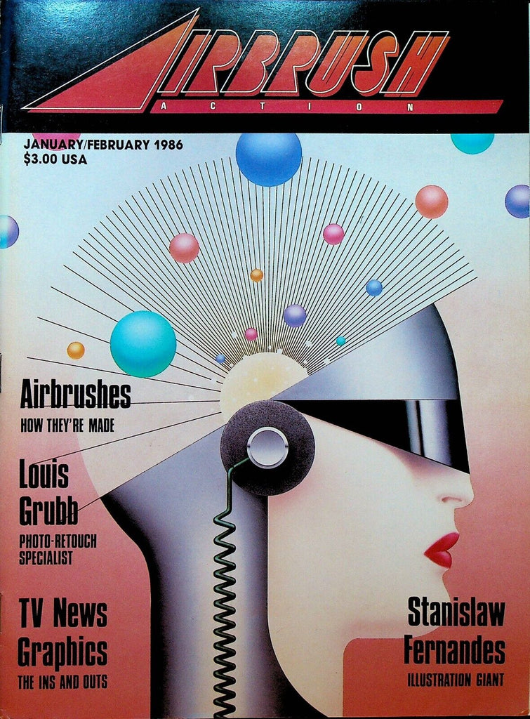 Airbrush Action Magazine January 1986 Louis Grubb Stanislaw Fernandez