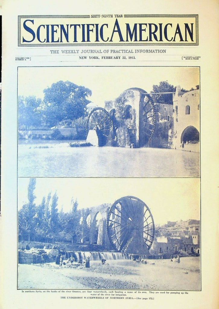 Scientific American February 22 1913 Glenn Curtiss Alexander Graham Bell