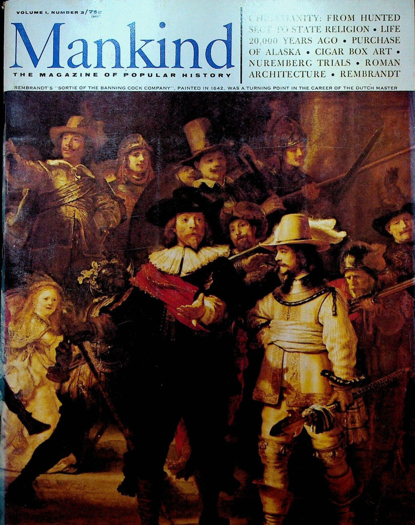 Mankind Magazine #3 October 1967 Alaska Purchase Nuremberg Trial Rembrandt