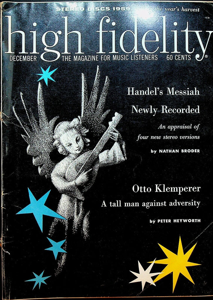 High Fidelity December 1959 Otto Klemperer Handel's Messiah Benjamin Britten