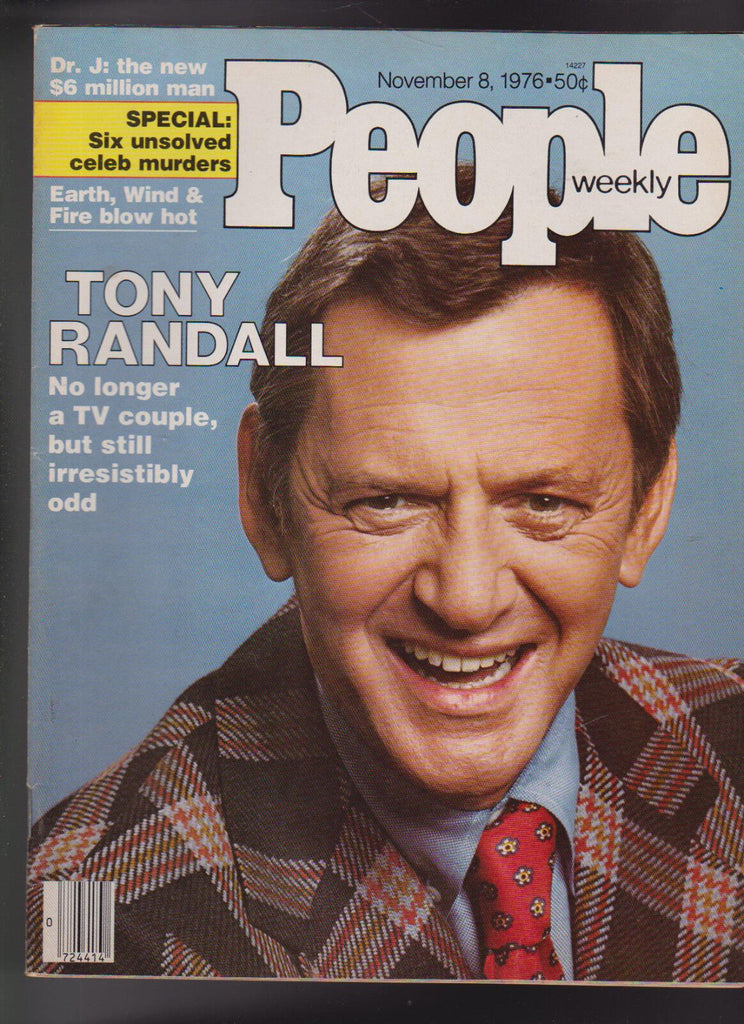 People Magazine Tony Randall Dr J Earth Wind & Fire November 8 1976 Free S/H