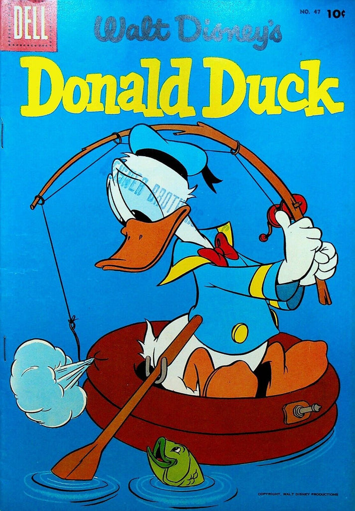 Donald Duck 47 Dell Comics 1956 Fishing Innertube