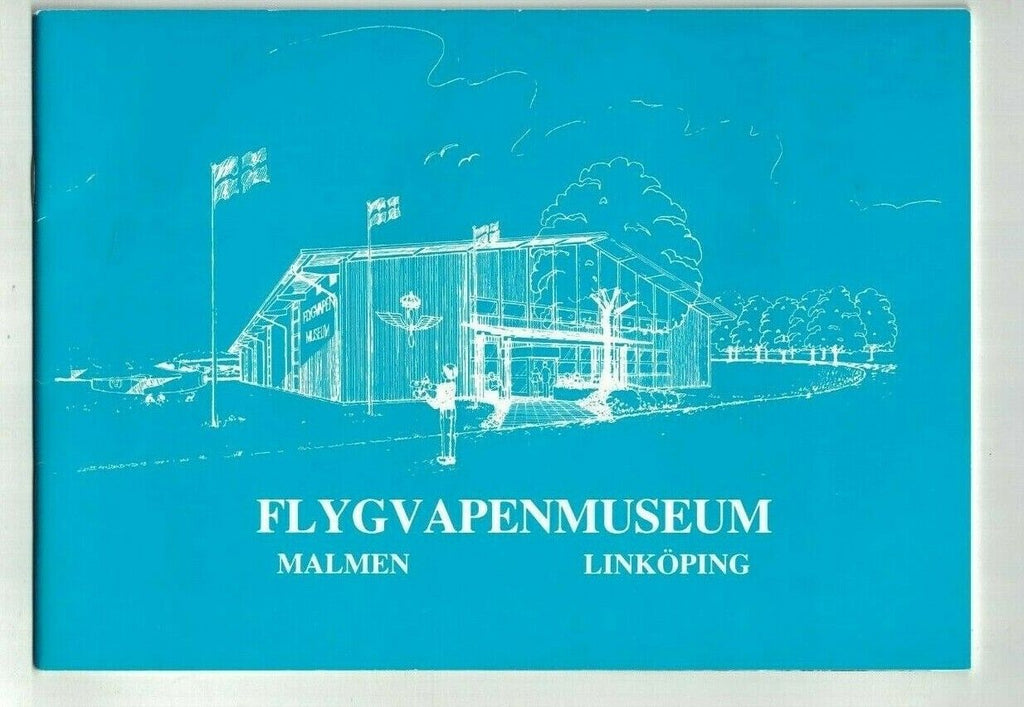 Flygvapenmuseum Swedish Air Force Museum Booklet Malmen Linkoping 1970s