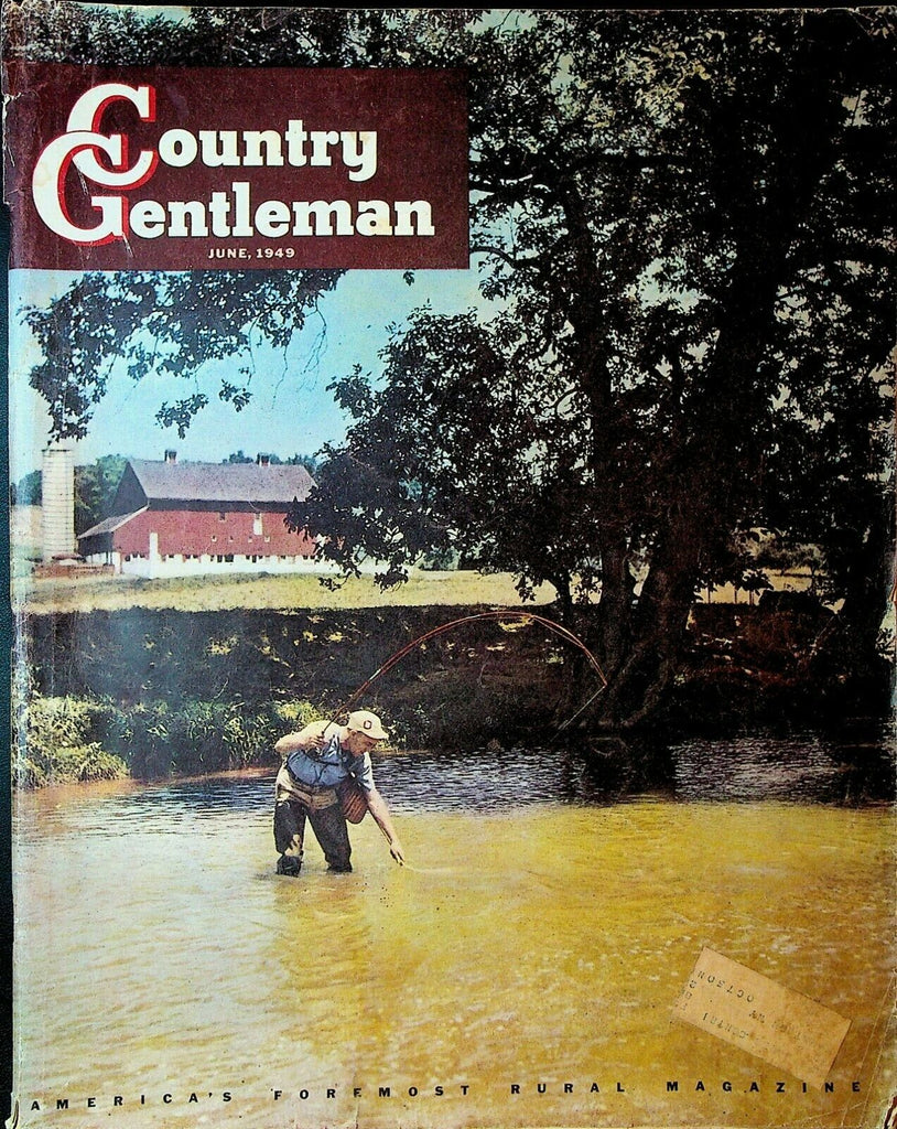Country Gentleman Magazine June 1949 Fishing Cover Harlands of Willamette Valley