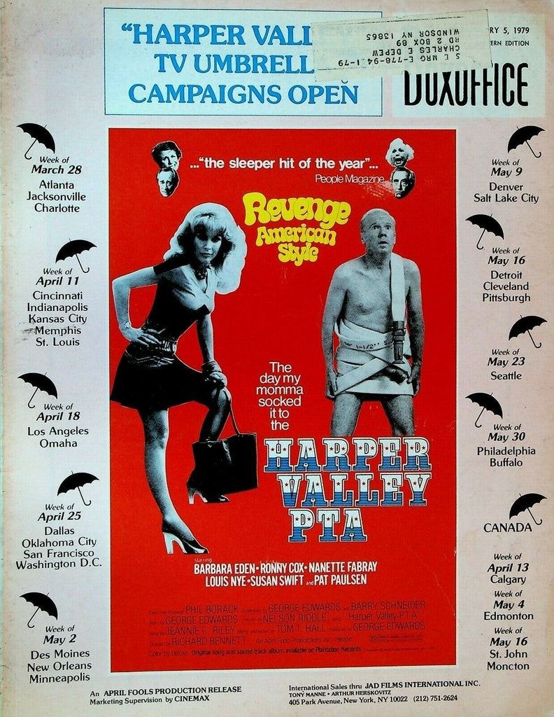 Boxoffice February 5 1979 Harper Valley PTA Great Train Robbery Rocky Horror