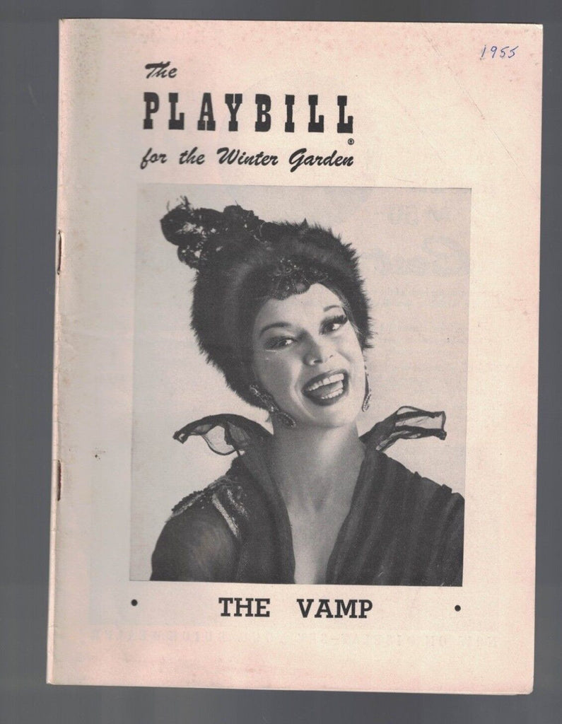 The Vamp Playbill November 21 1955 Carol Channing Steve Reeves Will Geer
