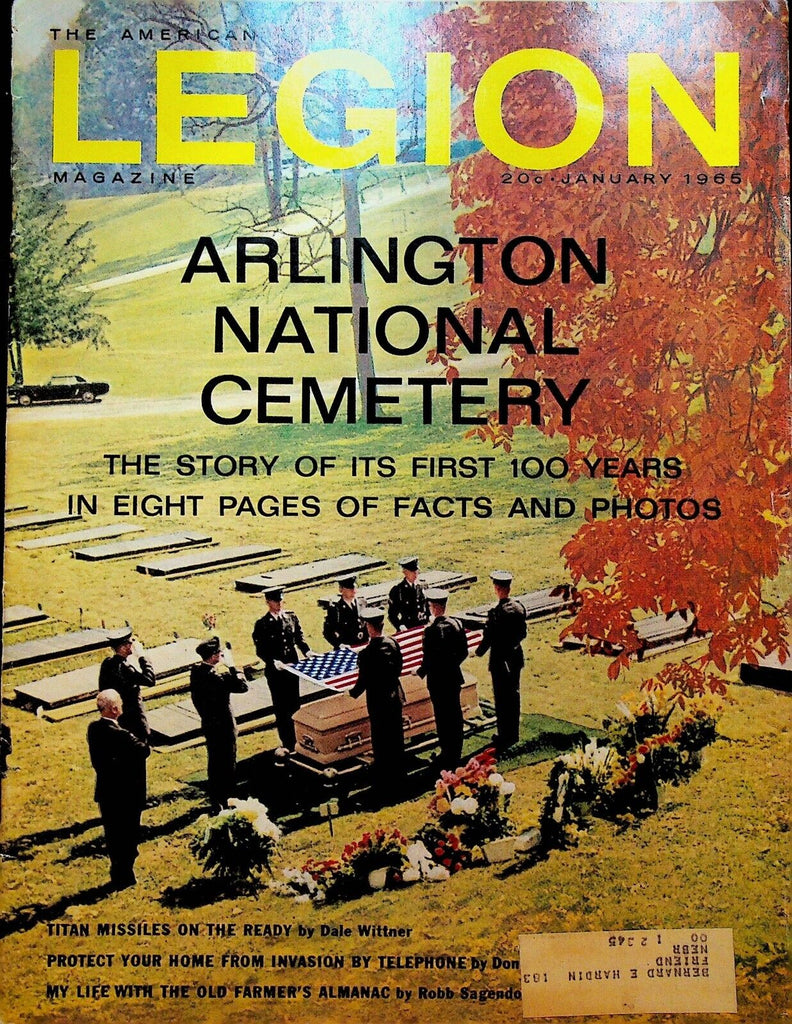 American Legion Magazine January 1965 Arlington National Cemetery Mt Rushmore