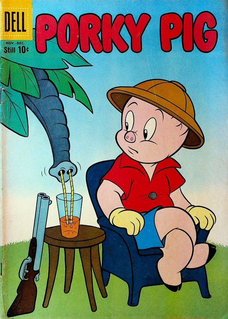 Porky Pig 73 Dell Comics 1960 Elephant Gun Hunter