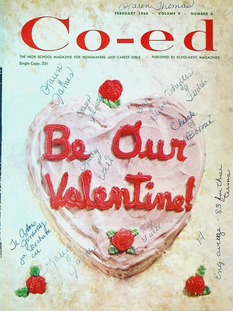 Co-Ed Magazine February 1964 Janie Owen Dorothy Ross Maria do Rosario