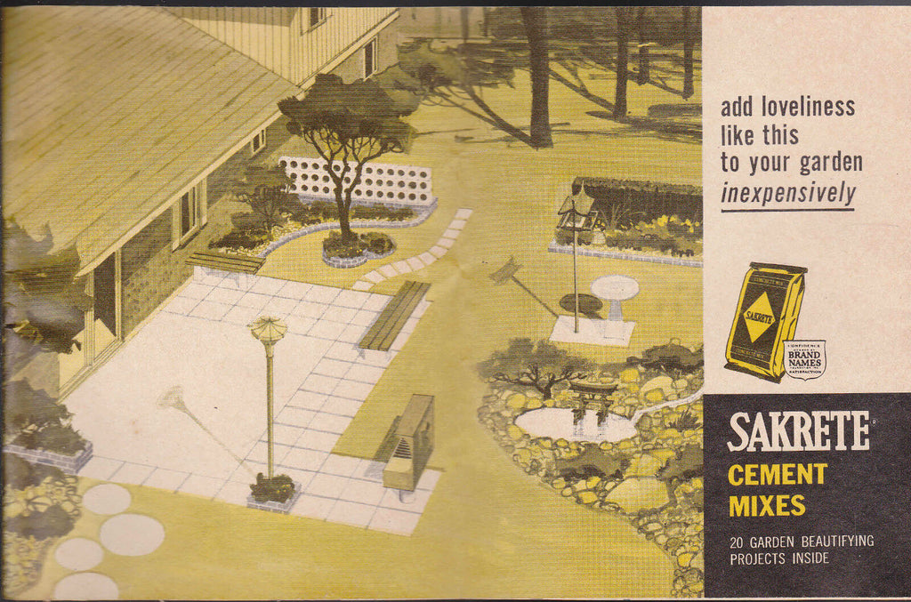 Sakrete Cement Mixes 1970 Booklet Garden Beautifying Projects