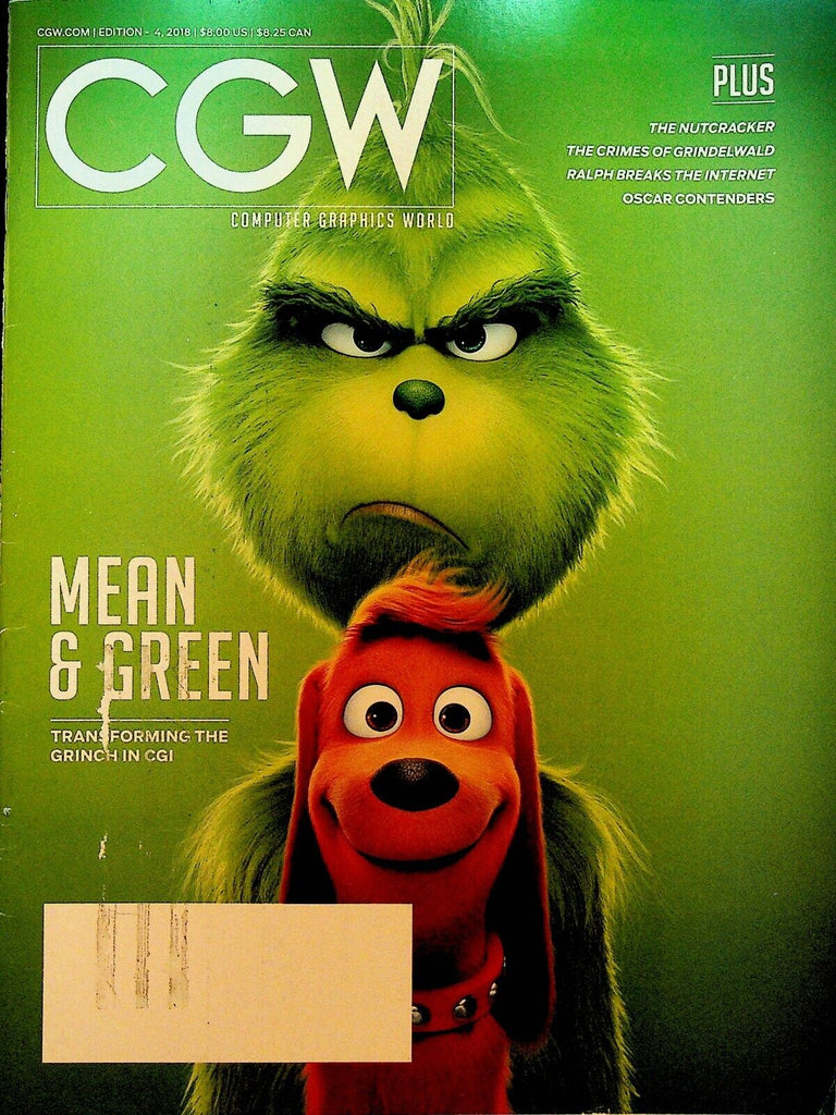 CGW Computer Graphics World 2018 The Grinch That Stole Christmas Nutcracker