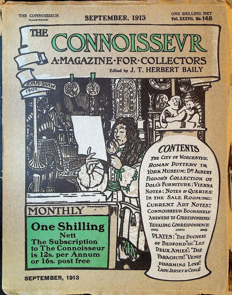 The Connoisseur Magazine September 1913 Worcester England Leonard Willoughby