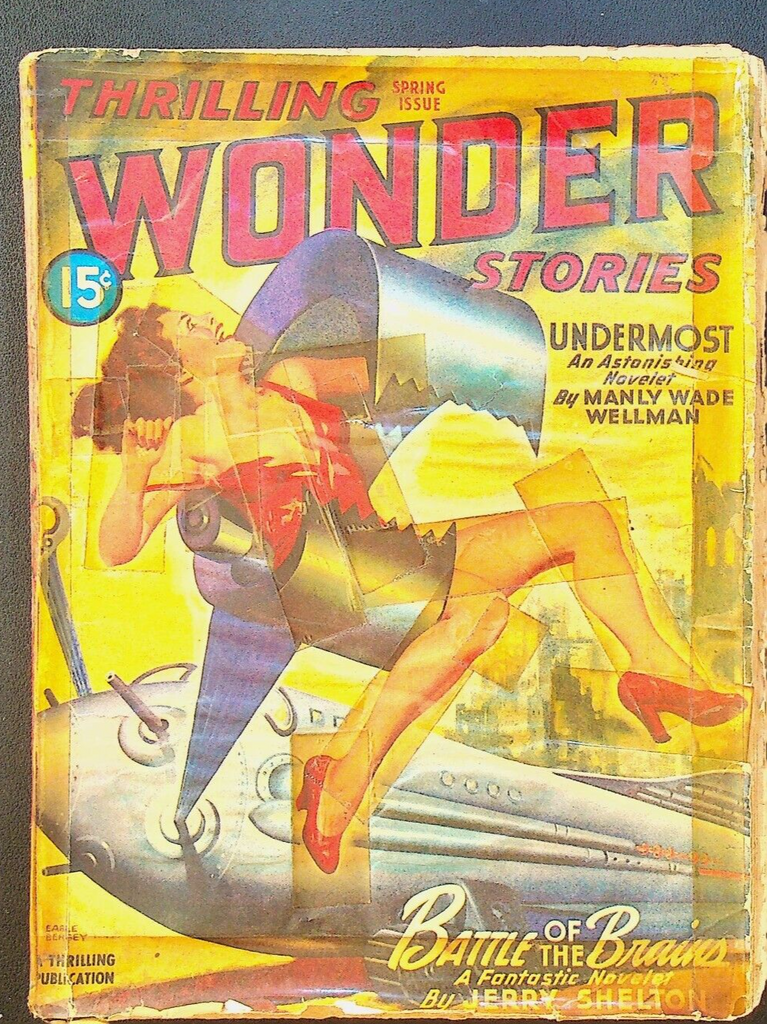 Thrilling Wonder Stories Spring 1946 Ray Bradbury Earle Bergey Jerry Shelton