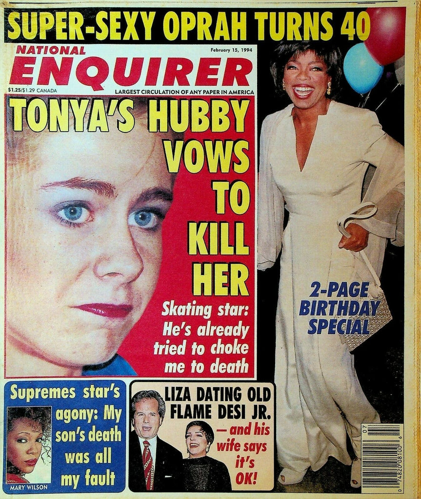 National Enquirer February 15 1994 Oprah Winfrey Liza Minelli Tonya Harding