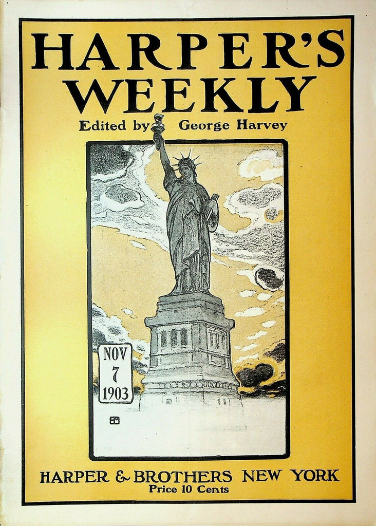 Harper's Weekly November 7 1903 General William Sherman Statue Henry Irving