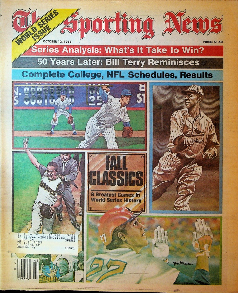 The Sporting News October 12 1983 World Series