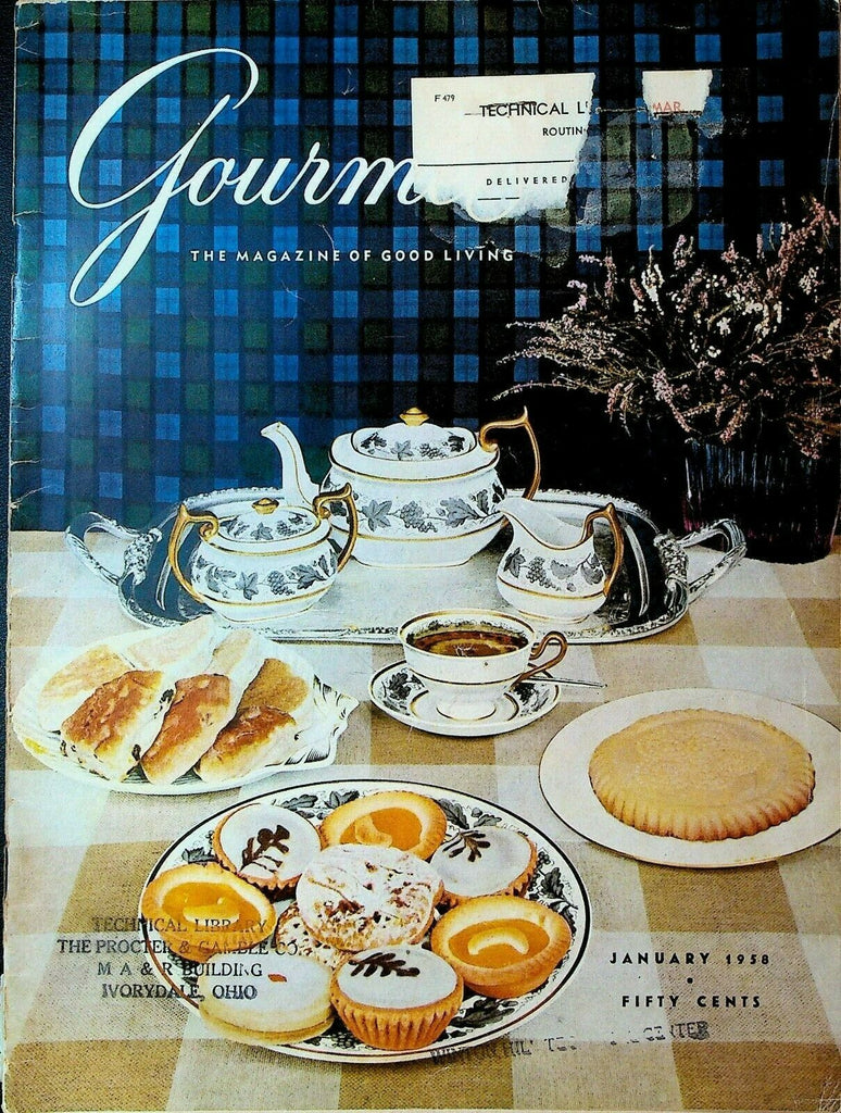Gourmet Magazine January 1958 Anchovy Sauce Highland Fare