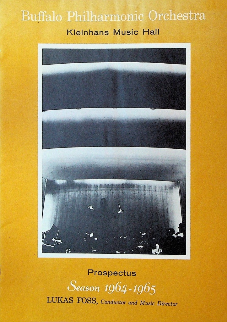Buffalo Philharmonic Orchestra 1964 1965 Season Booklet Modern Jazz Quartet