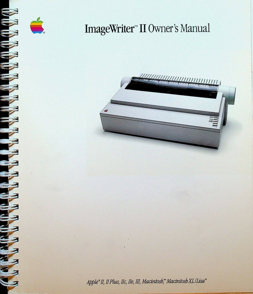 Macintosh ImageWriter II Owner's Manual Apple 1985
