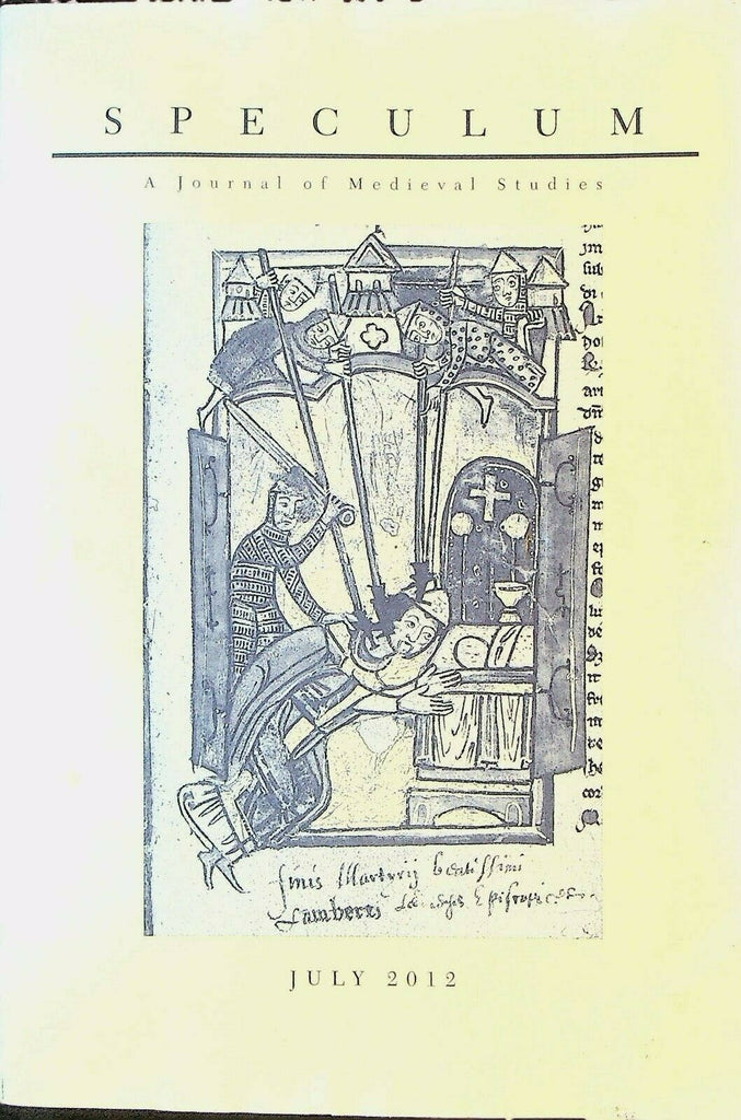 Speculum Journal of Medieval Studies July 2012 John Lydgate Brigida Baldinotti