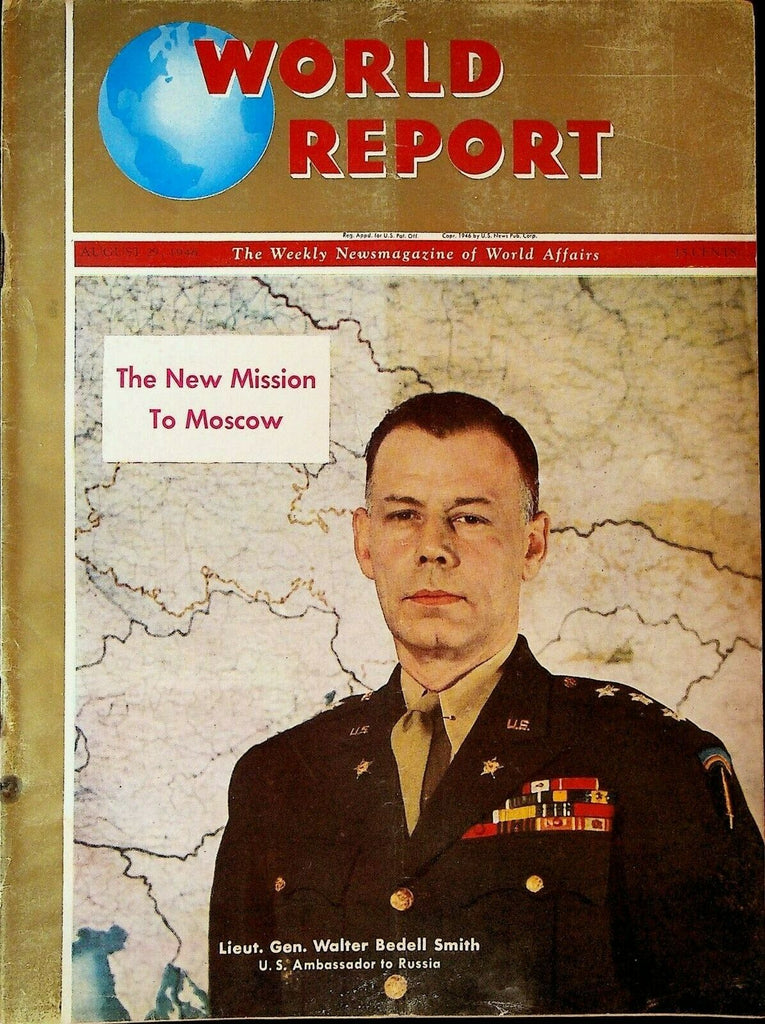 World Report August 29 1946 Walter Bedell Smith Indonesia Greece Tito Cold War