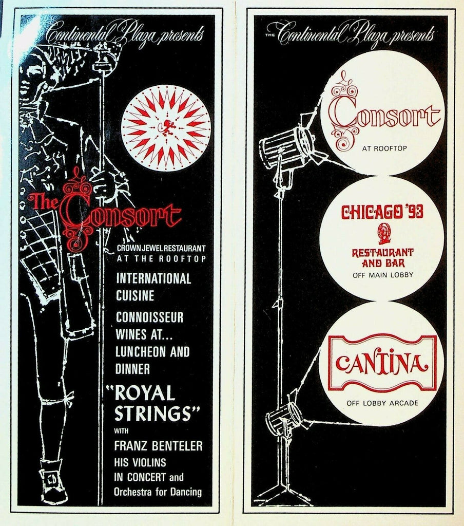 Continental Plaza Chicago 1960s Ad Ruth Allyn Franz Benteler Royal Strings