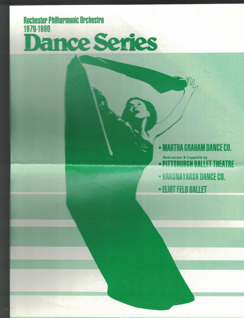 Martha Graham Dance Co Rochester NY  1979 ad sheet