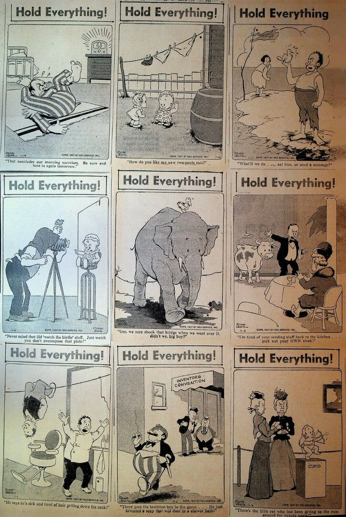 Hold Everything Daily Comic Strip Lot of 23 November 1937 Clyde Lewis