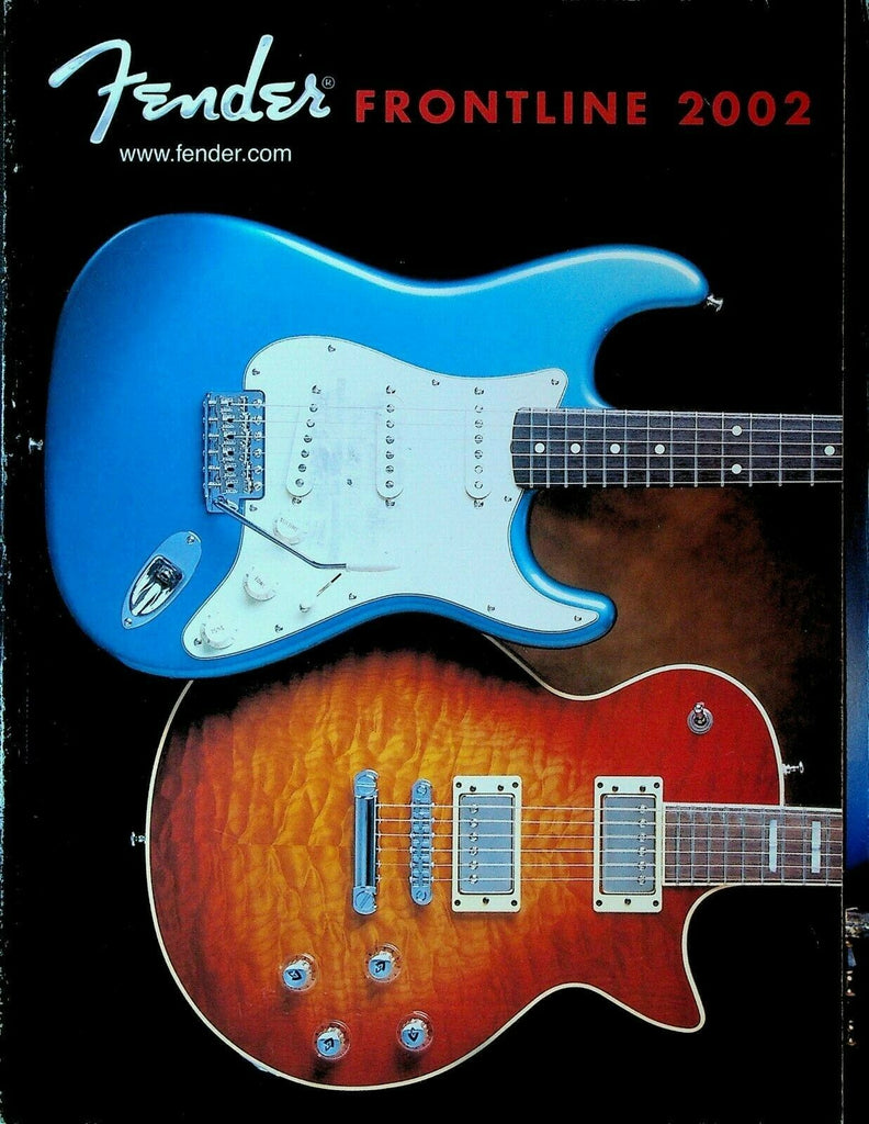 Fender Frontline 2002 Catalog Guitars Bass Acoustic Electric Amplifiers Squier