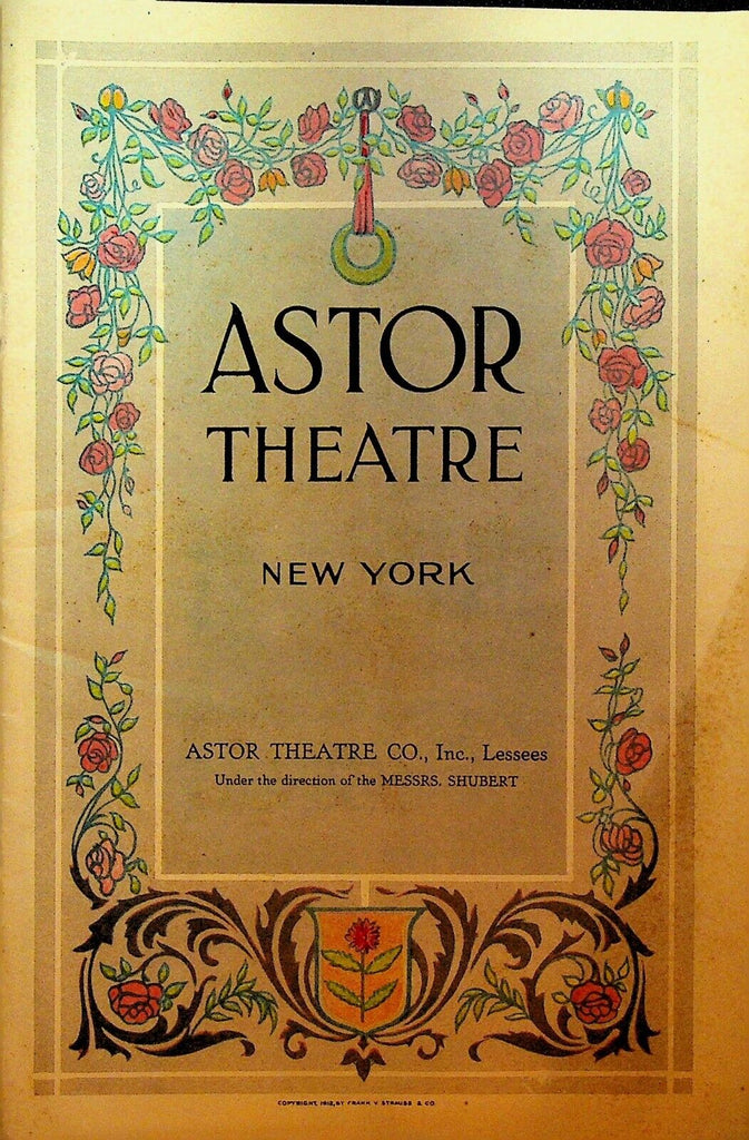 The Very Idea Playbill November 12 1917 William Carleton Astor Theatre NYC