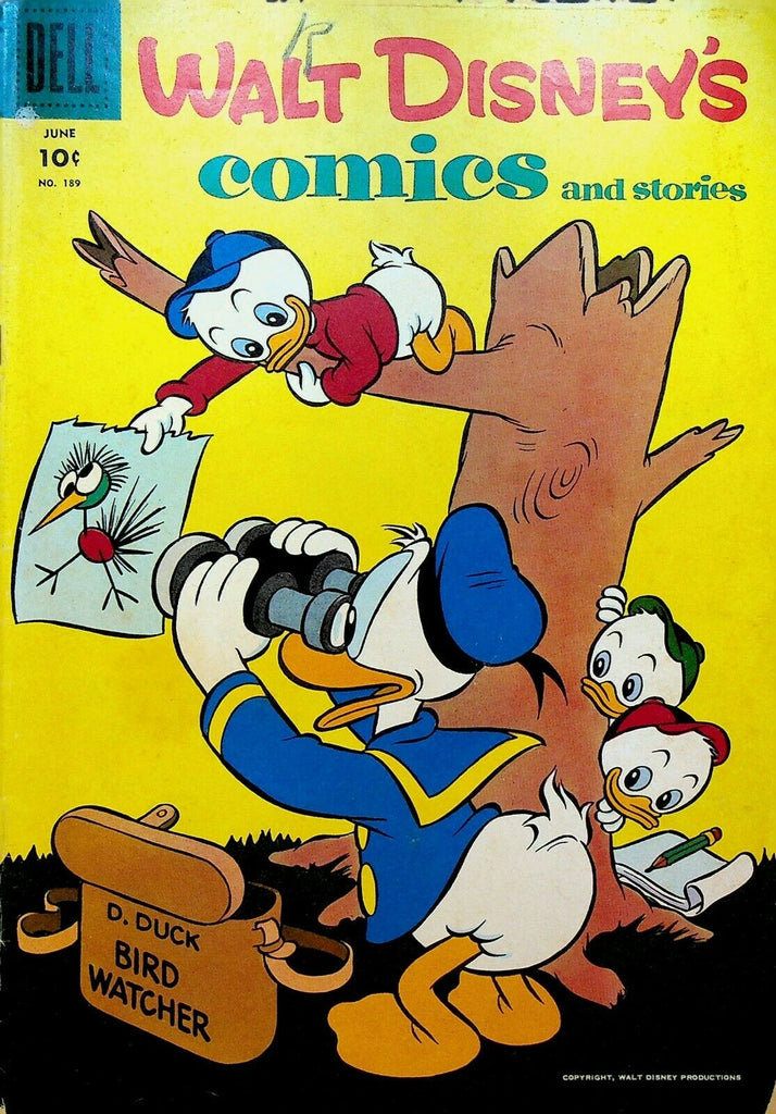 Walt Disney's Comics & Stories 189 Dell Comics 1956 Bird Watching
