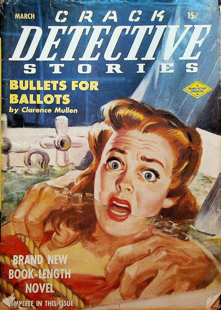 Crack Detective Stories Pulp March 1949 Scarce Glen Peggie Robert Turner