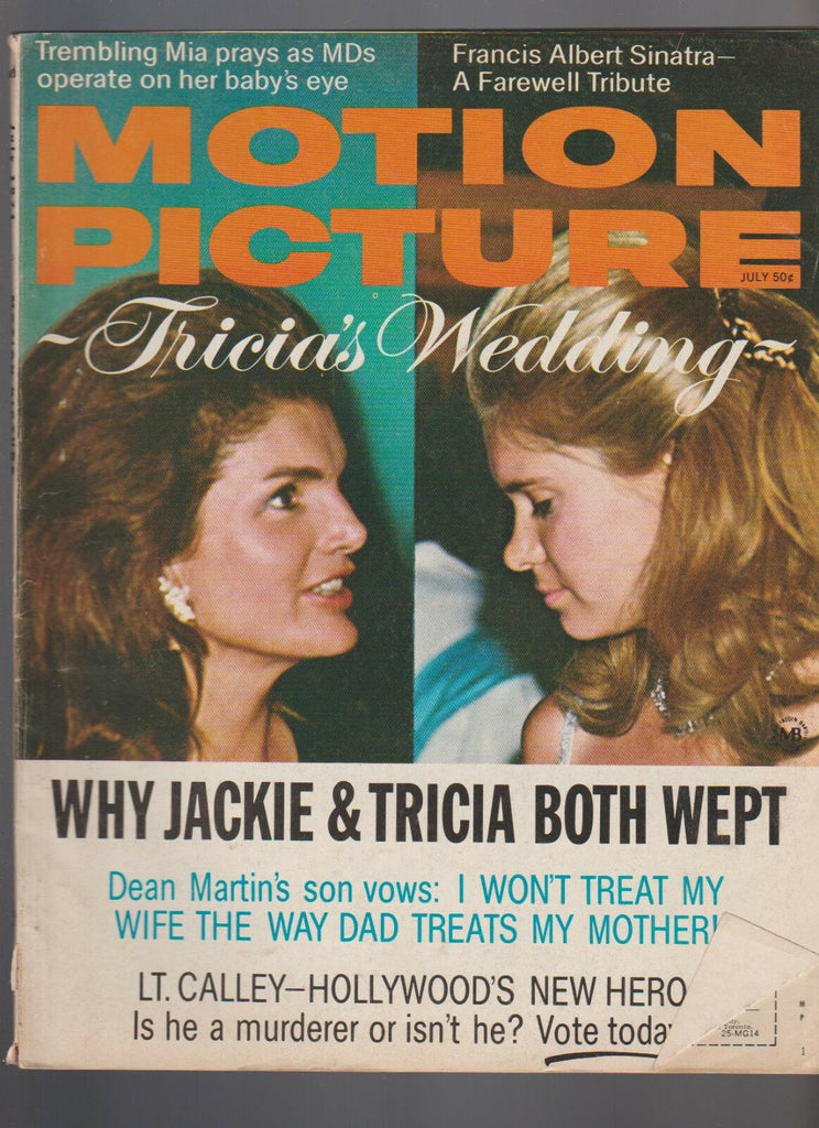 Motion Picture Magazine July 1971 Mia Farrow Jackie Kennedy Lt William Calley