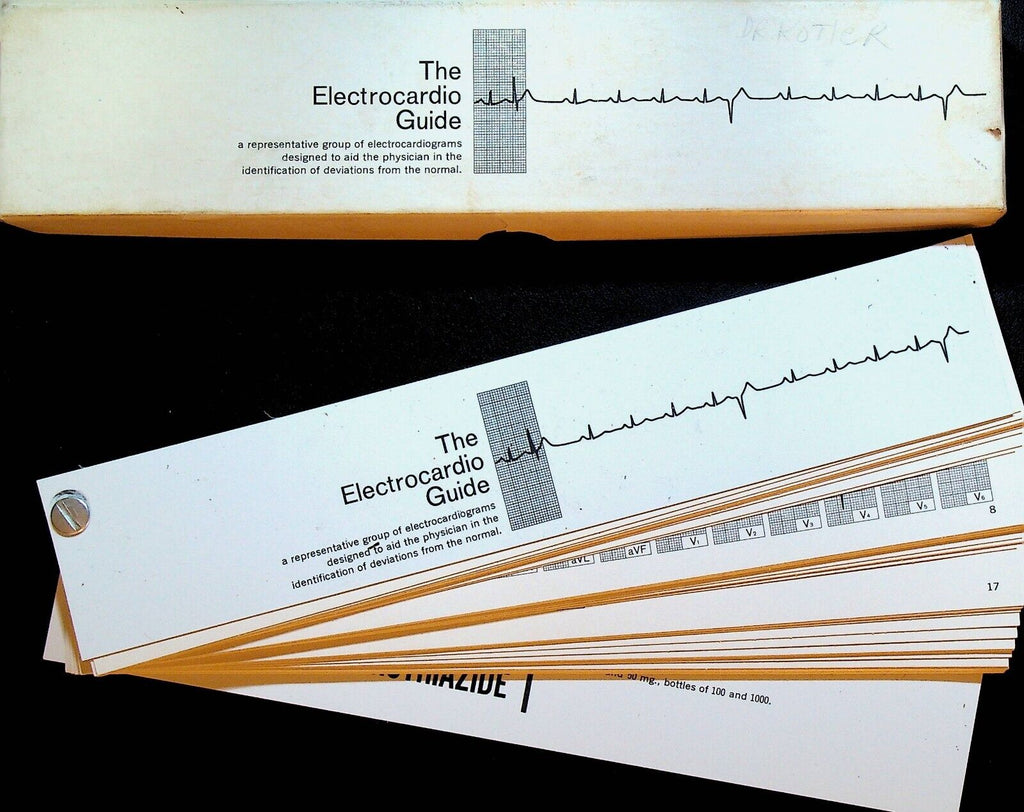 Electrocardio Guide Merck Sharpe & Dohme 1960s in Box