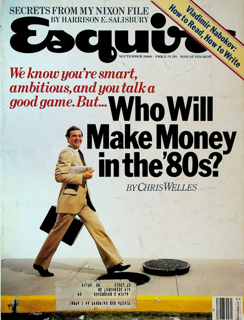 Esquire Magazine September 1980 Vladimir Nabokov Gainesville Florida