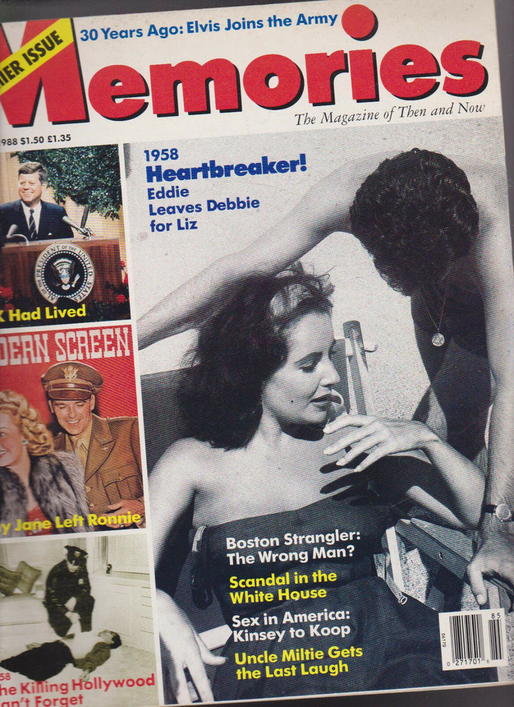 Memories Magazine Spring 1988 FIRST ISSUE JFK Ronald Reagan Boston Strangler