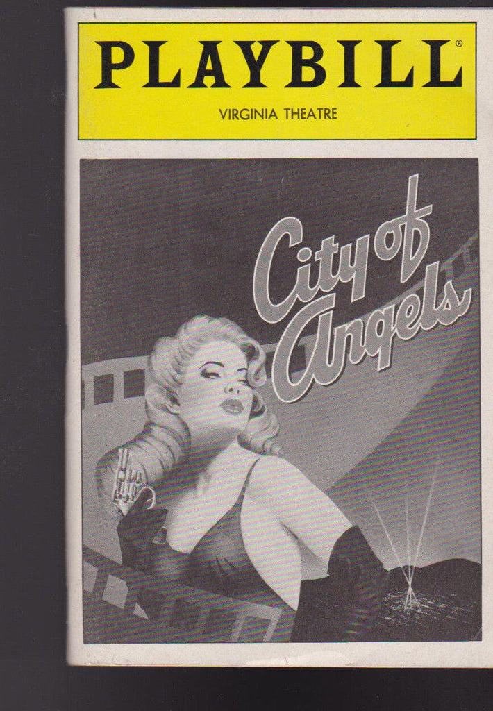 City of Angels Playbill 1989 James Naughton Gregg Edelman Rene Auberjonois