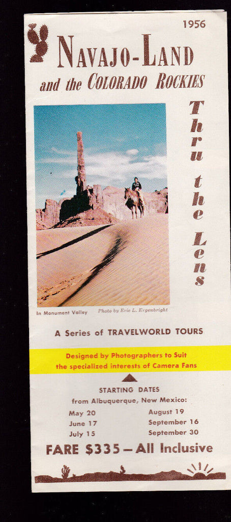 Navajo Land and the Colorado Rockies Thru the Lens 1956 Brochure