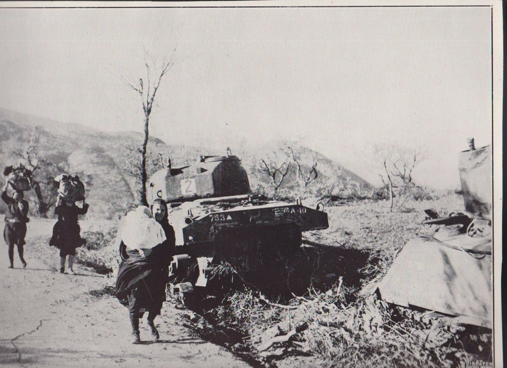 Italian Women Behind Allied Lines San Pietro  WWII Dispatch Photo News Service