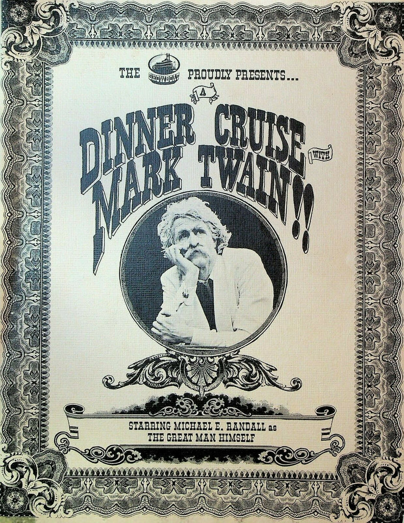 Dinner Cruise With Mark Twain Menu Michael E Randall Show Boat