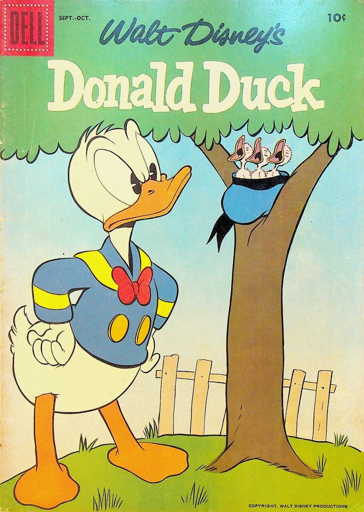 Donald Duck 55 Dell Comics 1957 Baby Chicks