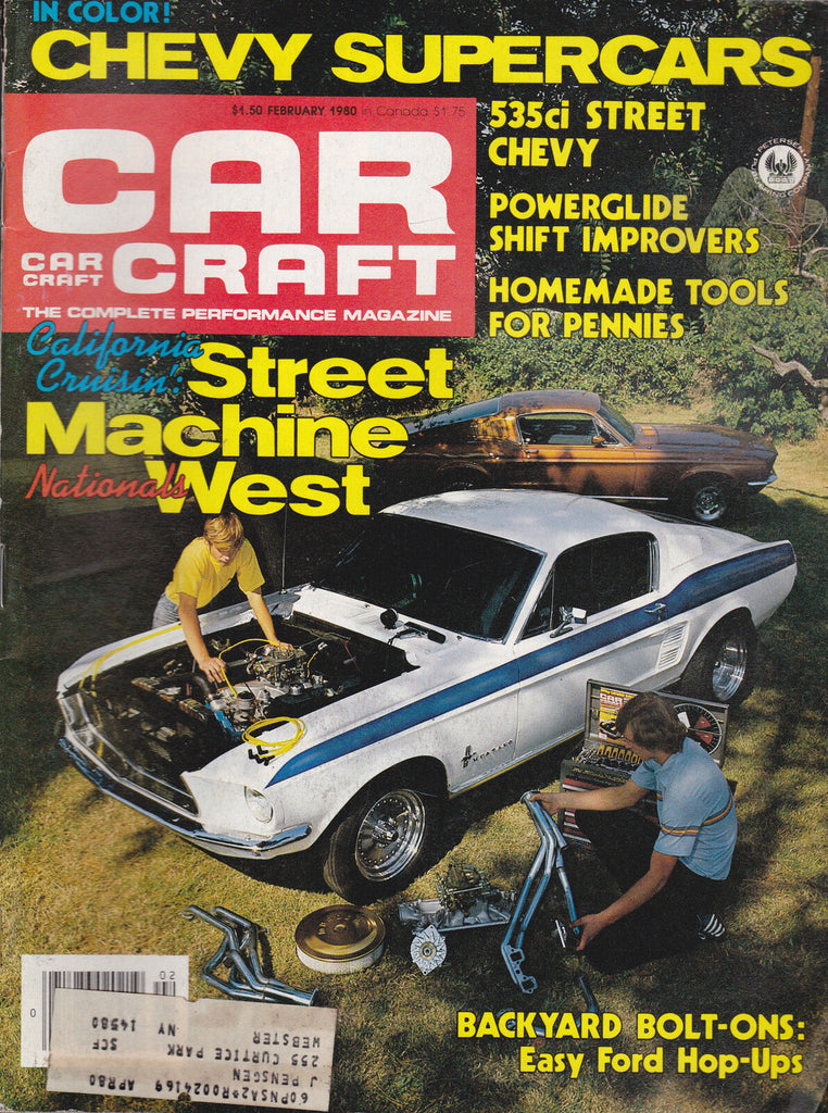 Car Craft Magazine Street Machines Chevy Supercars February 1980  FREE US S/H