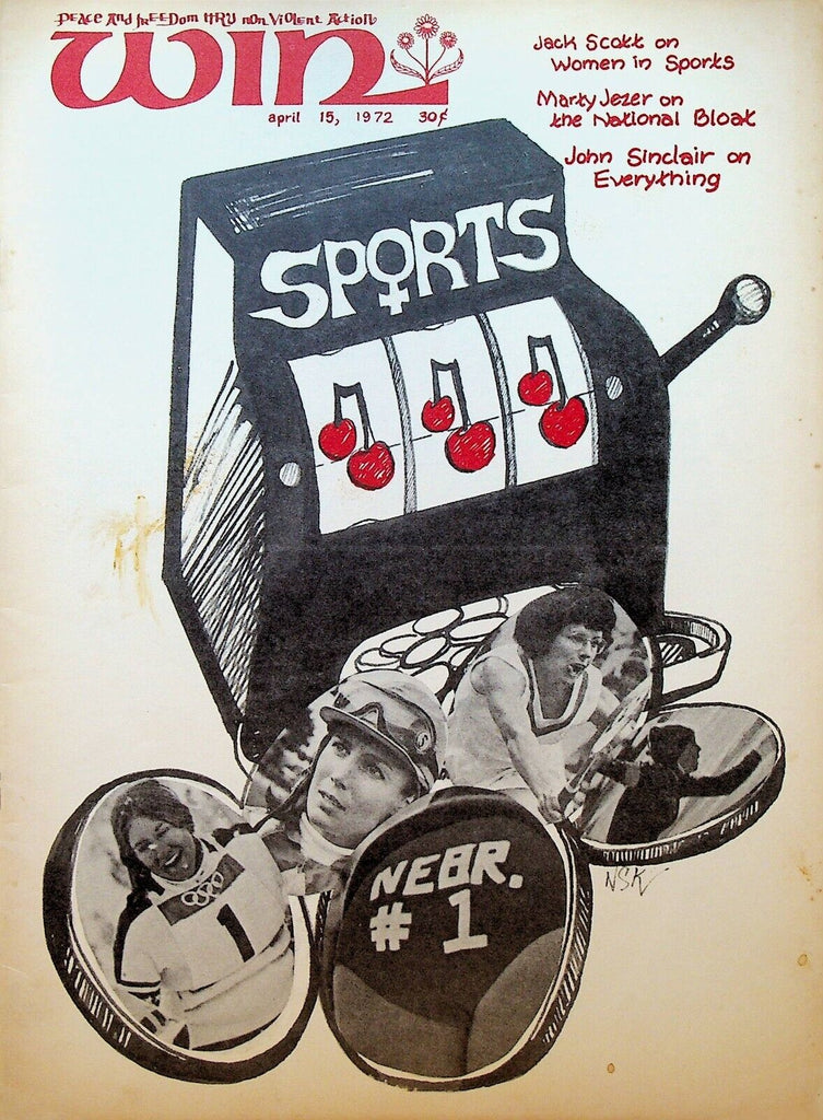 Win Magazine April 15 1972 John Sinclair Women in Sports