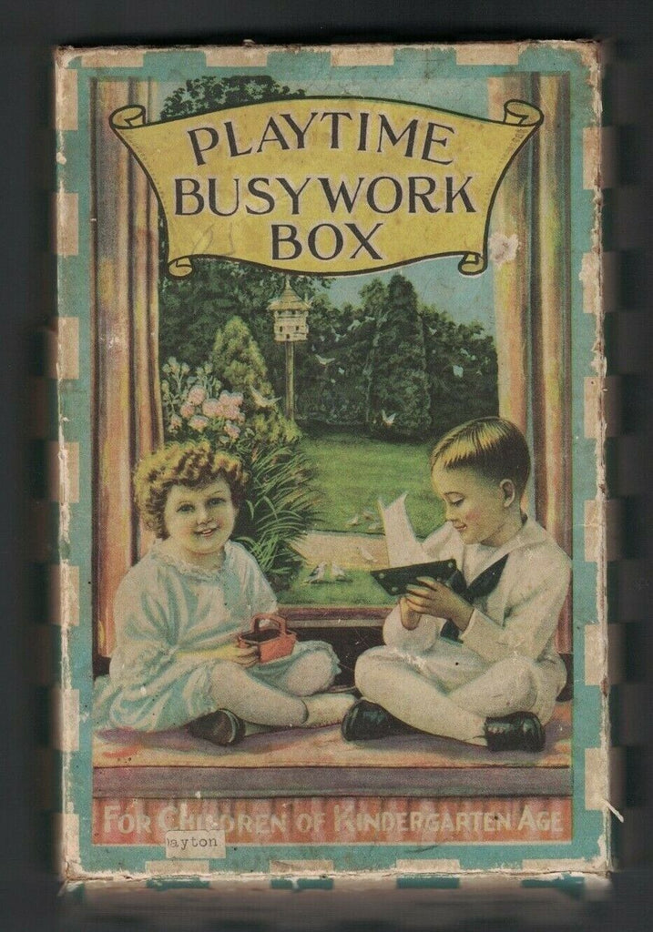 Playtime Busywork Box For Children of Kindergarten Age Empty Box 1910s