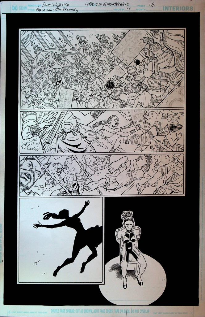Aquaman the Becoming #4 Original Comic Art P 16 Scott Koblish DC Comics 2022