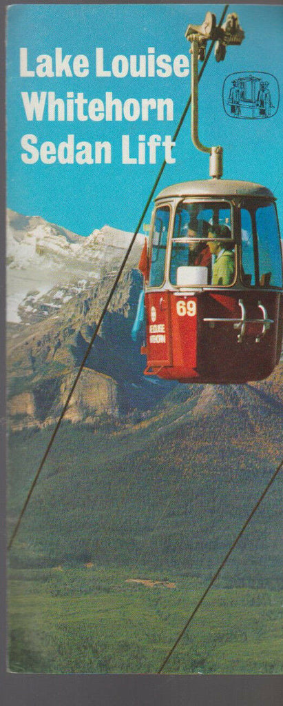 Lake Louise Whitehorn Sedan Lift Brochure Alberta Canada 1970s