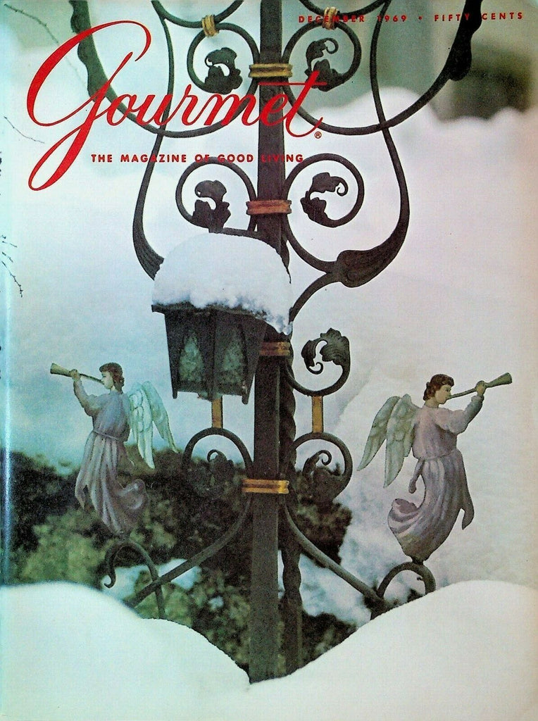 Gourmet Magazine December 1969 Christmas James Beard London La Serafine